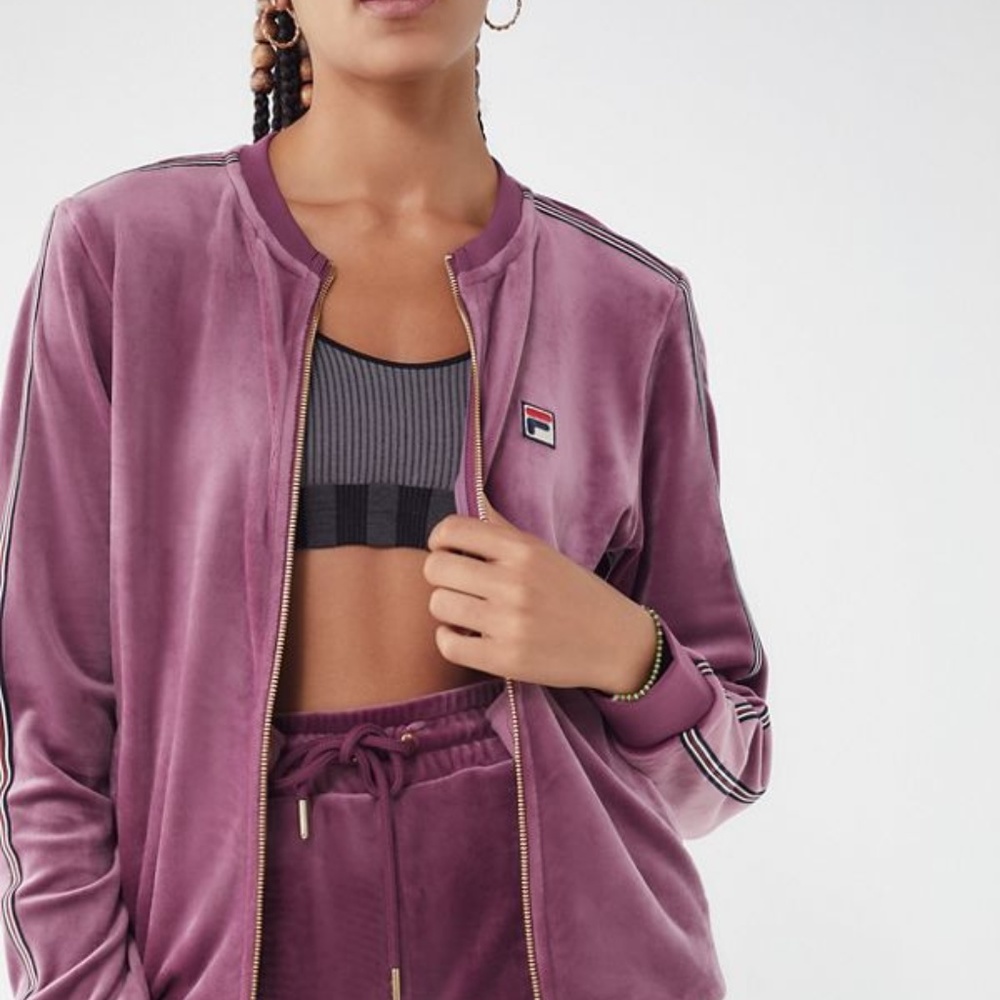 Fila + UO Laina Velour Track Jacket